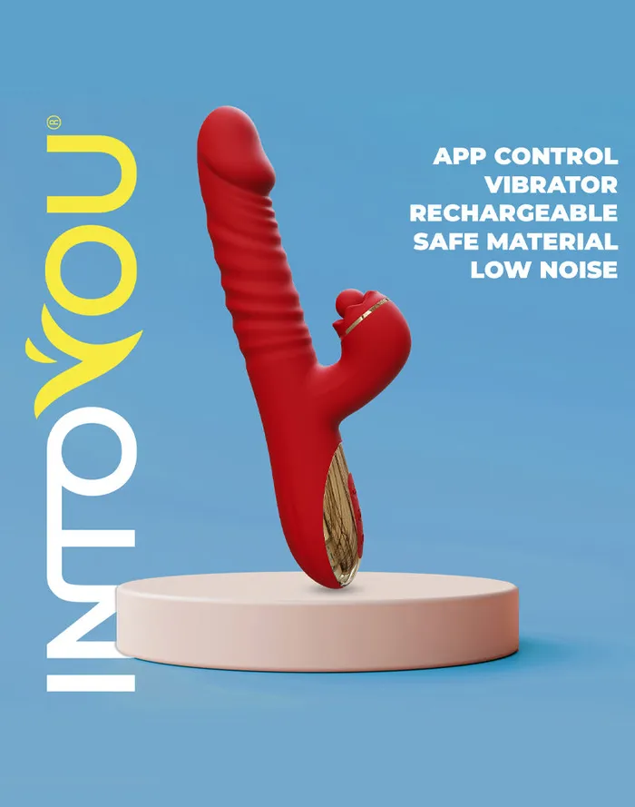 Intoyou - Ascen - Rabbit Vibrator - Stotende en Oscillerende Rabbit Vibrator met App Control - Rood | Intoyou Female Sex Toys