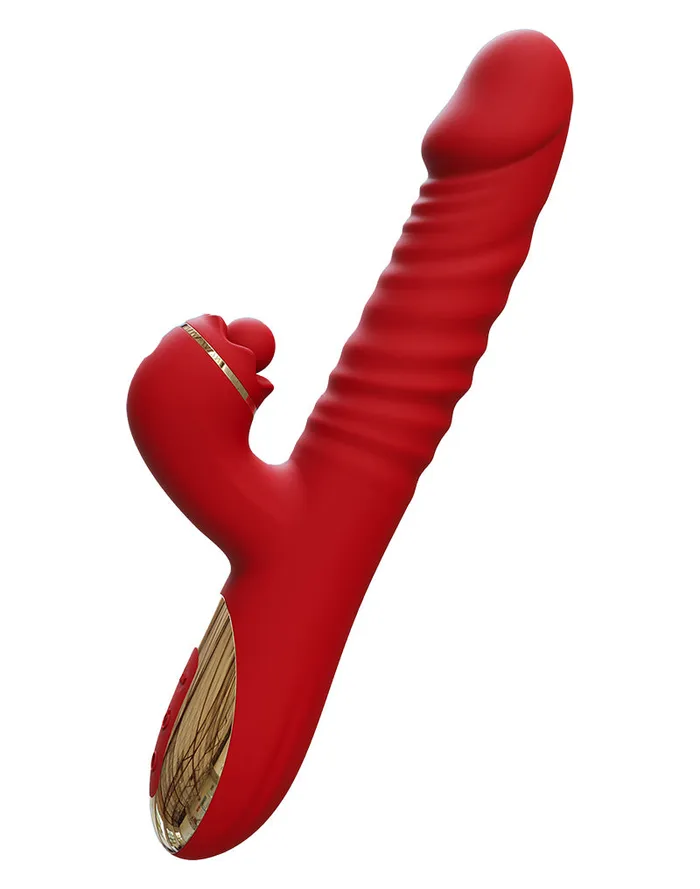 Intoyou - Ascen - Rabbit Vibrator - Stotende en Oscillerende Rabbit Vibrator met App Control - Rood | Intoyou Female Sex Toys