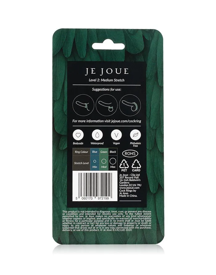 Je Joue Male Sex Toys | Je Joue - C-Ring Medium Stretch - Siliconen Cockring - groen