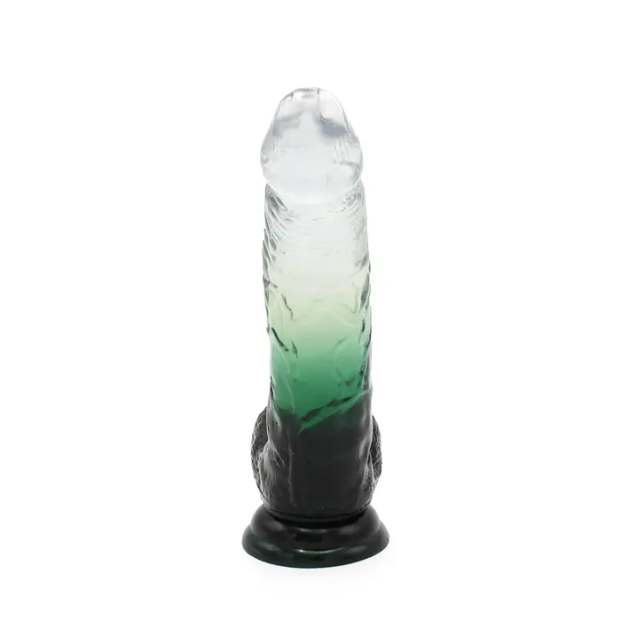 Kiotos Cox Color - Gekleurde Dildo 10 - 25 x 5,5 cm - Transparant/Groen | Kiotos COX Dildos