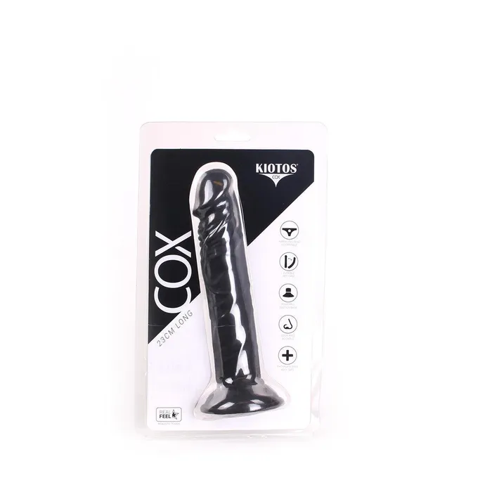 Kiotos Cox - Dildo 23 x 4,5 cm - Zwart | Kiotos COX Dildos