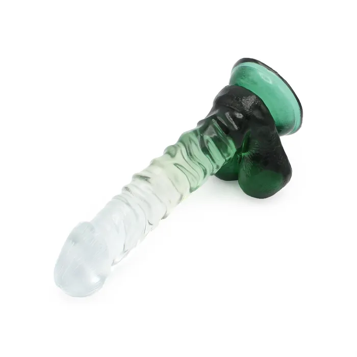 Kiotos COX Kiotos Cox Color - Gekleurde Dildo 04 - 22,5 x 4 cm - Transparant/Groen | Dildos