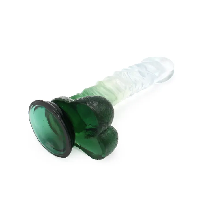 Kiotos COX Kiotos Cox Color - Gekleurde Dildo 04 - 22,5 x 4 cm - Transparant/Groen | Dildos