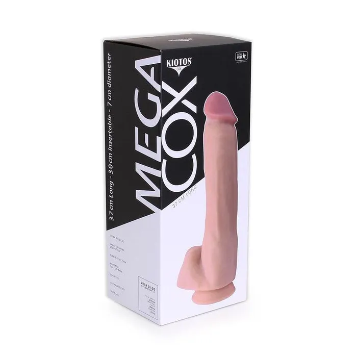 Kiotos Cox - Mega Dildo XXL 37 x 8 cm - Lichte Huidskleur | Kiotos COX Dildos