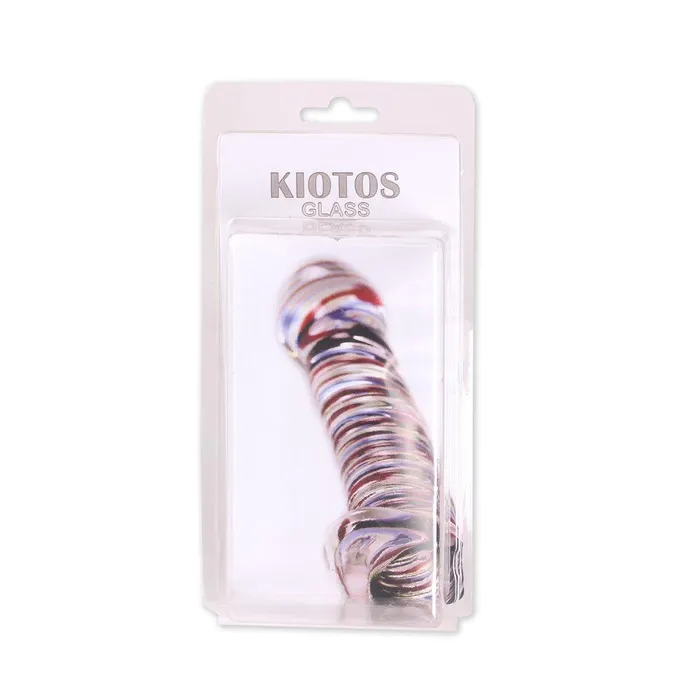 Kiotos Dildos | Glazen Dildo Geribbeld - Transparant