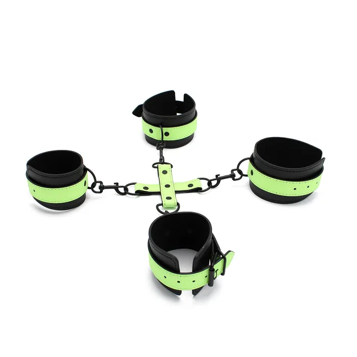 Kiotos Female Sex Toys | Kiotos - Glow in the Dark - Boeienset - Polsboeien Handboeien en Hogtie Set