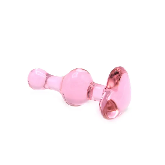 Kiotos Kiotos Glass - Roze Buttplug Van Glas Met Hartje | Dildos