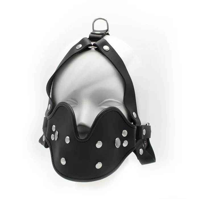 Kiotos Kiotos Leather - Gezichtsharnas Met Gag - Zwart | Restraints