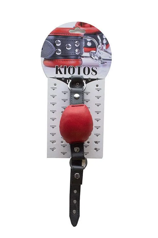 Kiotos Leather - Silence gag - Rood | Kiotos Restraints