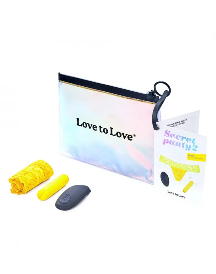 Love to Love Love to Love - Vibrerend Slipje - Secret Panty 2 - Geel | Vibrators