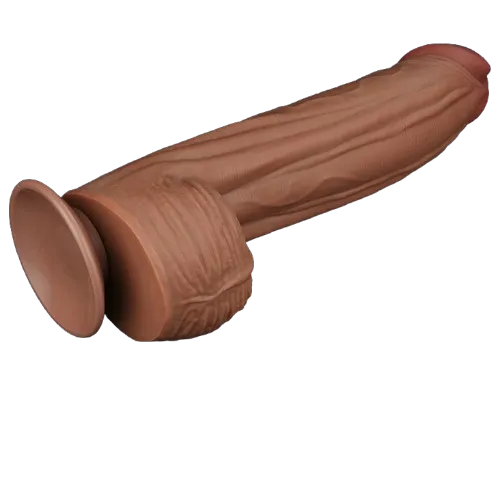 Lovetoy Female Sex Toys | Fallo Super Realistico con Pelle Scorrevole - 12'' Mulatto 31 cm Ø 6.2 cm