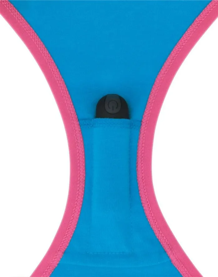 LoveToy - Getting me Wet - Bedrukt Vibrerend Sexy Slipje - Blauw | Lovetoy Vibrators