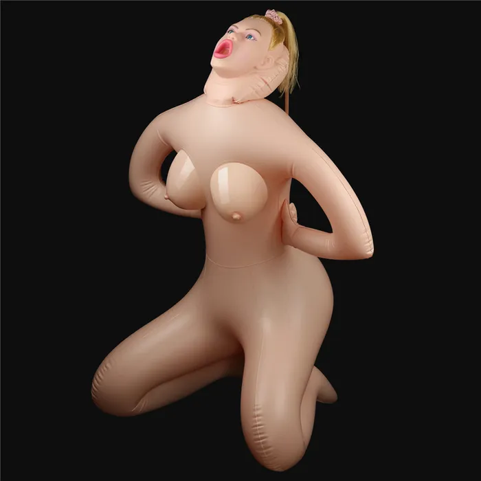 Lovetoy Male Sex Toys | Bambola BiondaHorny Cowgirl Doll - Volto in 3D, Capelli e Inserti Super Realistici in Silicone