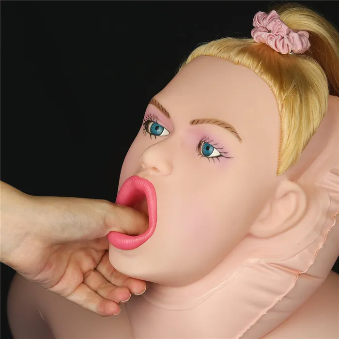 Lovetoy Male Sex Toys | Bambola BiondaHorny Cowgirl Doll - Volto in 3D, Capelli e Inserti Super Realistici in Silicone