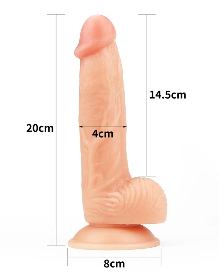 Lovetoy - The Ultra Soft Dude Realistische Dildo - 20.5 x 3.5 cm | Lovetoy Dildos