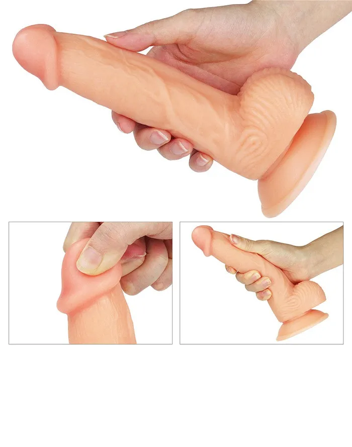 Lovetoy - The Ultra Soft Dude Realistische Dildo - 20.5 x 3.5 cm | Lovetoy Dildos