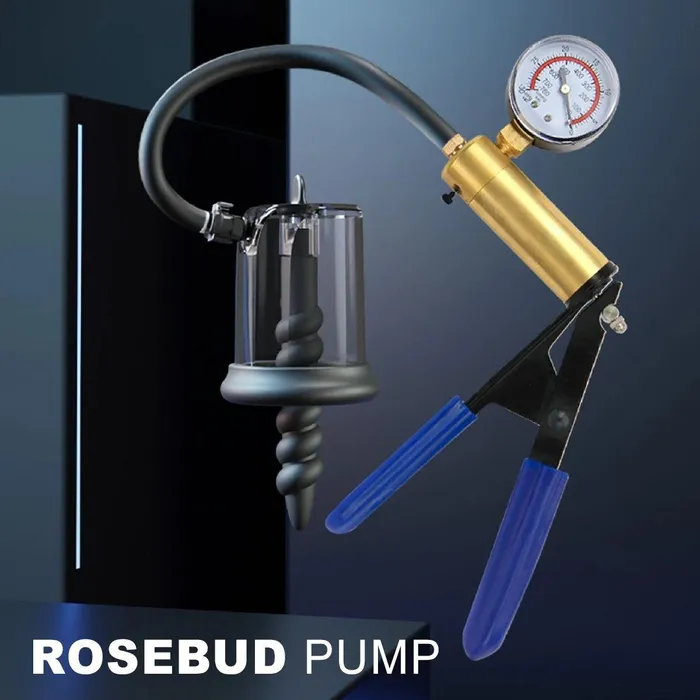 Luv Pump Vibrators | LuvPump - Rosebud Pomp - Manual Anaal Pomp - Dubbele Stimulatie - Messing Pomp Pistool