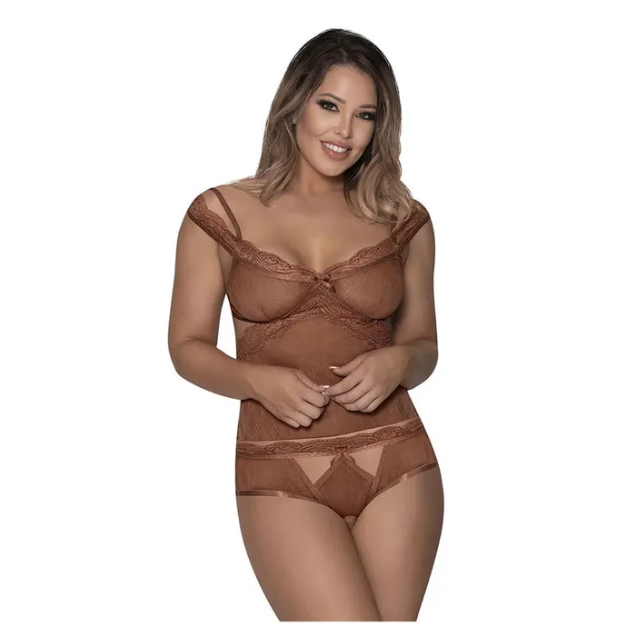 Magic Silk Caramel Kiss Cami And Split Crotch Boyshort | Vibrators