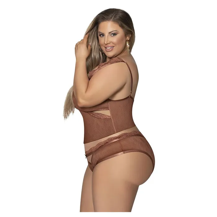 Magic Silk Caramel Kiss Cami And Split Crotch Boyshort | Vibrators