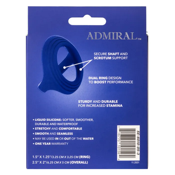 Male Sex Toys | Admiral Cock & Ball Dual Ring - California Exotic