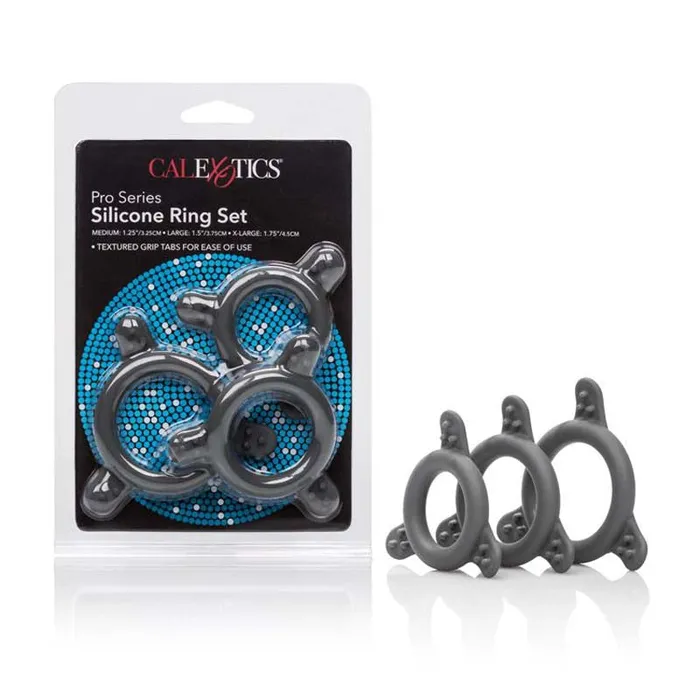 Male Sex Toys California Exotic Pro Series Silicone Ring Set