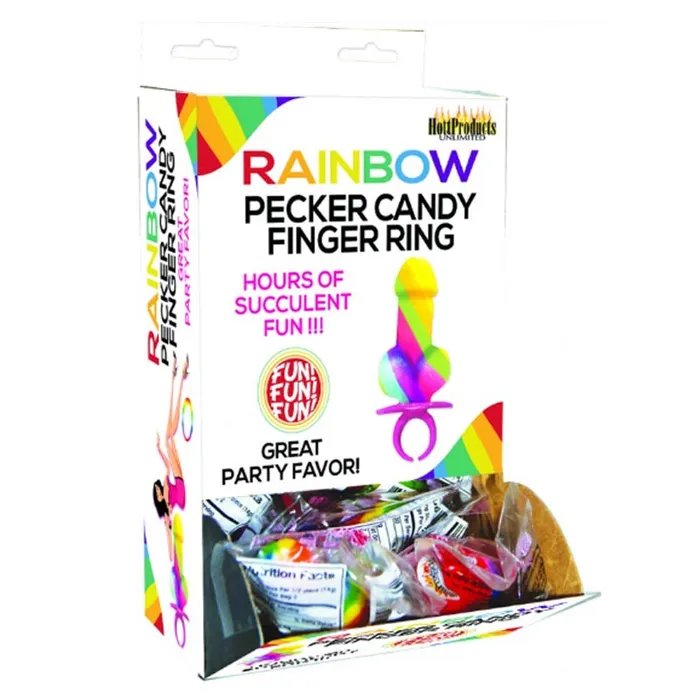 Male Sex Toys Hott Products Rainbow Pecker Candy Finger Ring Single