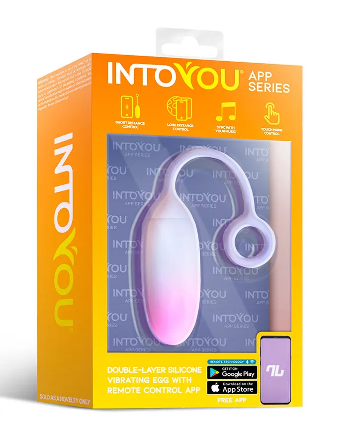 Male Sex Toys | Intoyou Intoyou - Vibrerend Eitje met App Control - Blauw/Paars