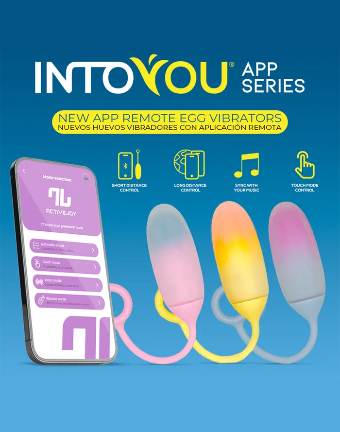 Male Sex Toys | Intoyou Intoyou - Vibrerend Eitje met App Control - Blauw/Paars