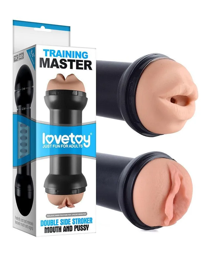 Male Sex Toys Lovetoy Lovetoy Training Master Dubbele Masturbator Mouth Pussy