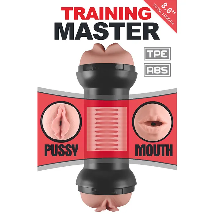 Male Sex Toys | Lovetoy Training Master Double Side Stroker Pussy and Mouth Flesh