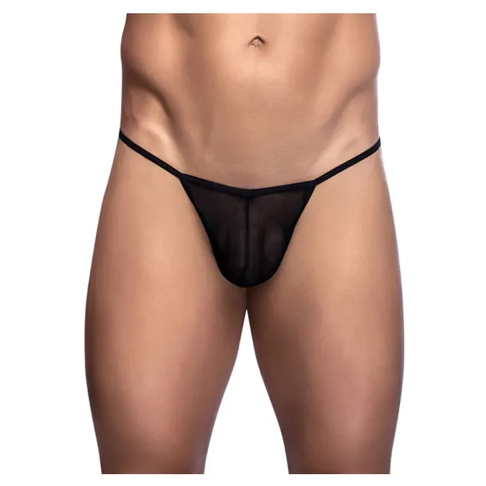 Male Sex Toys MaleBasics Corp Tulle TThong by MOB