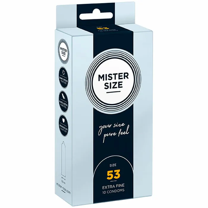 Male Sex Toys Mister Size Preservativi Mister Size Extra sottili 53 mm