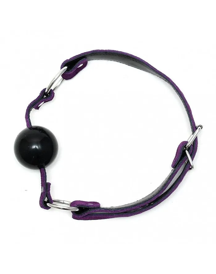 Male Sex Toys | Rimba Rimba - Mondknevel - Ball Gag Met Siliconen bal - Paars