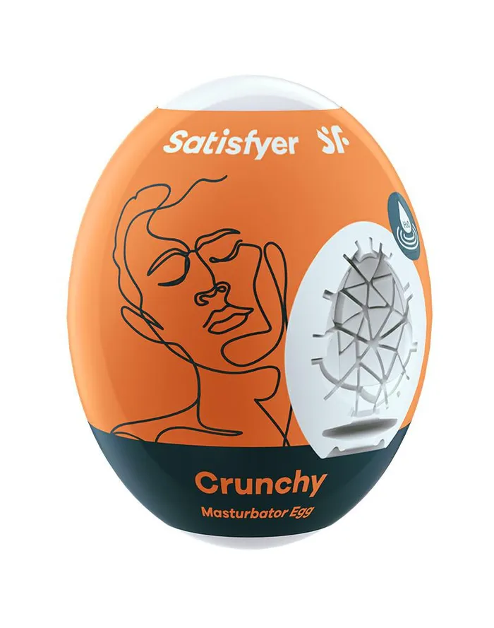 Male Sex Toys Satisfyer Satisfyer Mini Masturbator Crunchy Oranje