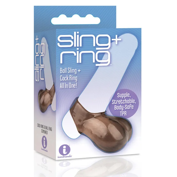 Male Sex Toys The 9s Sling and Ring Cock Ring and Ball Sling Icon Brand