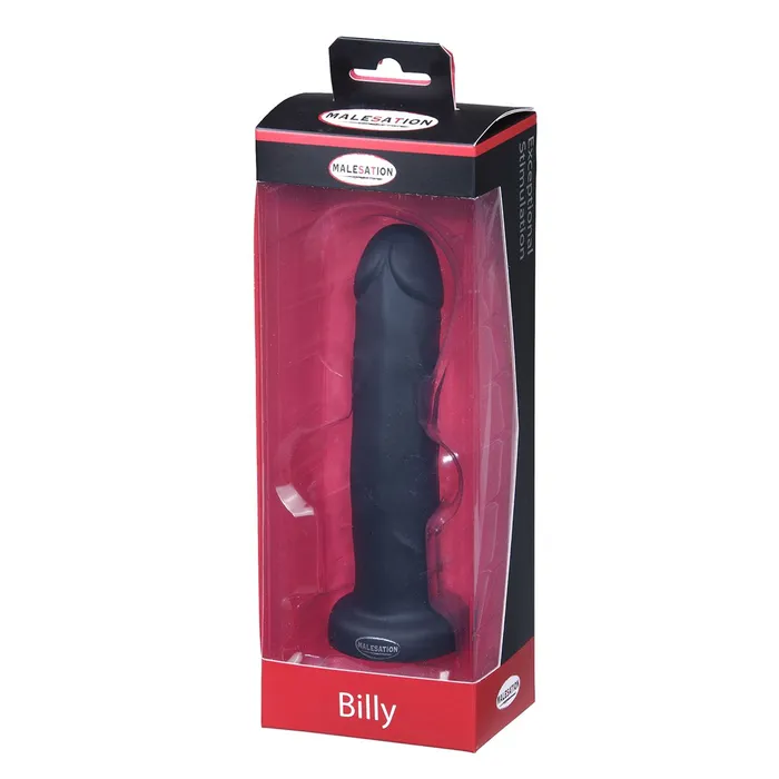 Malesation - Anaal Dildo - Billy  - 17.5 x 3.6 cm - Zwart - Siliconen | Malesation Female Sex Toys