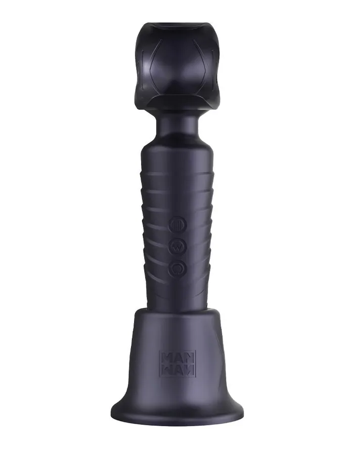 ManWan Vibrators | ManWan - Holden - Universele Wand Vibrator Houder met Zuignap - Black Plum