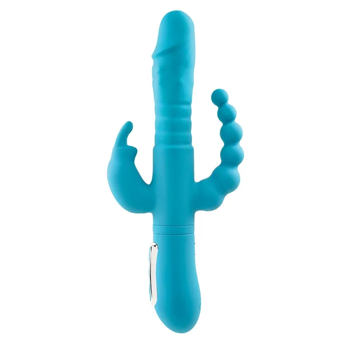 Masturbatore Doppia Penetrazione Adam & Eve Rabbit Azzurro | Adam & Eve Female Sex Toys