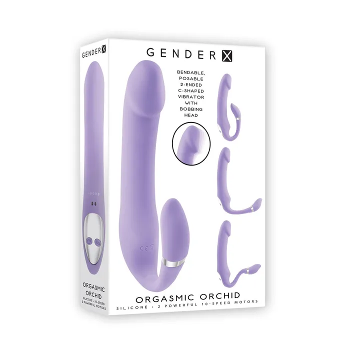 Masturbatore Doppia Penetrazione Gender X Orgasmic Orchid Viola | Gender X Anal