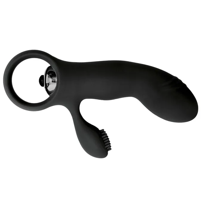 Mini Vibratore Rabbit (stimolazione interna ed esterna) in 100% puro Silicone - Nero, Batteire Incluse | Virgite Female Sex Toys