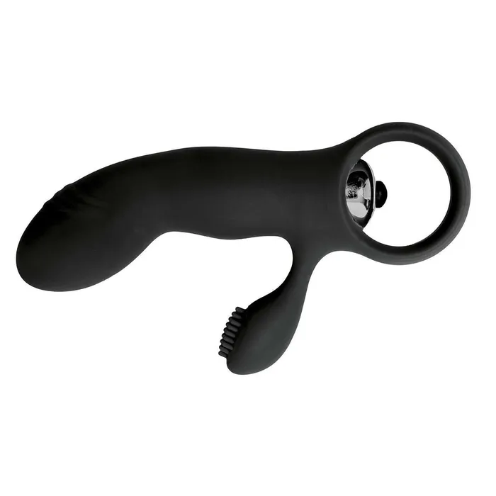 Mini Vibratore Rabbit (stimolazione interna ed esterna) in 100% puro Silicone - Nero, Batteire Incluse | Virgite Female Sex Toys