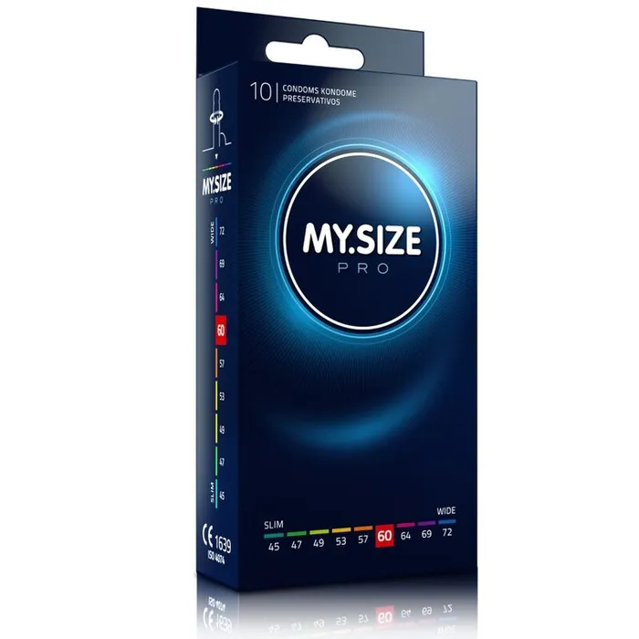 My Size Pro Female Sex Toys Profilattici MySize Pro 60 mm Confezione da 10 pezzi