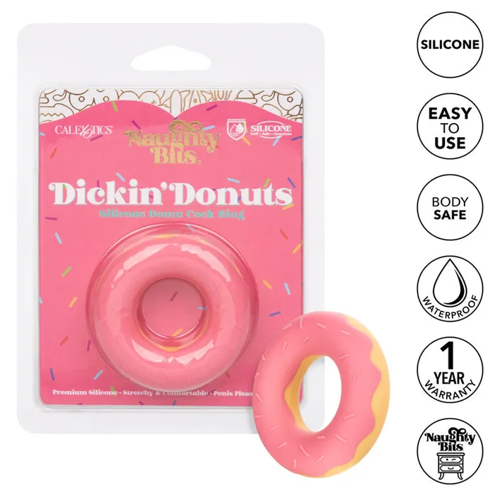 Naughty Bits Dickin Donuts Silicone Donut Cock Ring | California Exotic Male Sex Toys