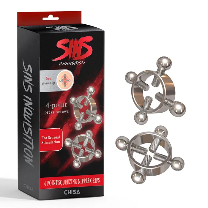 Nipple Clitoral Toys Chisa Sins Inquisition 4Point Squeezing Nipple Grips Tepelklemmen