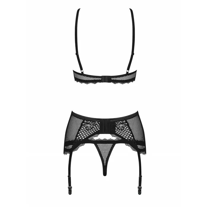 Obsessive Set di Lingerie Obsessive Basitta Nero S/M | Anal