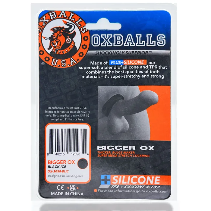 Oxballs (D) Vibrators | Oxballs - Bigger Ox Cockring - Blauw Ice