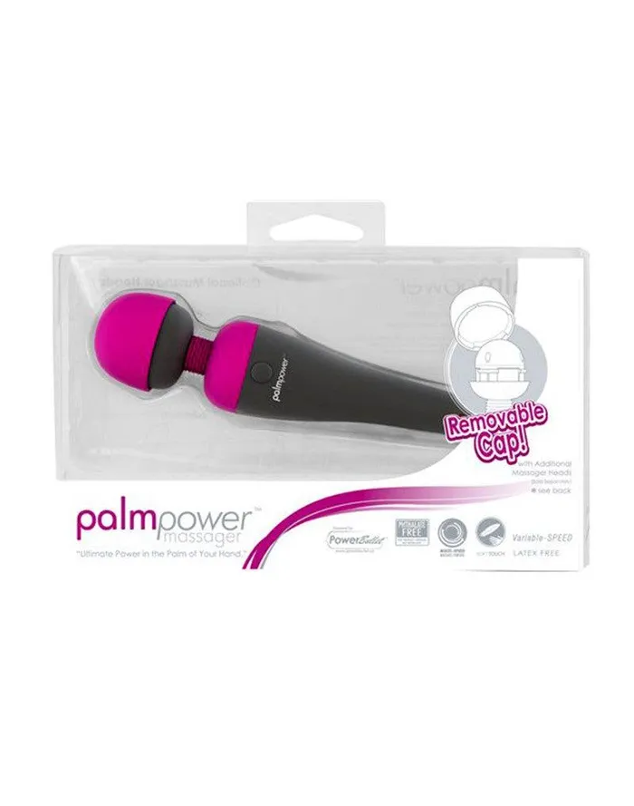 Palm Power Vibrators | PalmPower Wand Vibrator Met verwisselbare Kop - Roze