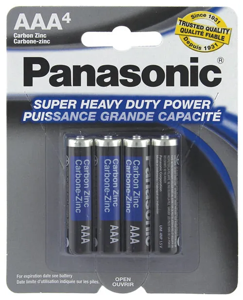 Panasonic Male Sex Toys Panasonic Super Heavy Duty Battery AAA Pack of 4