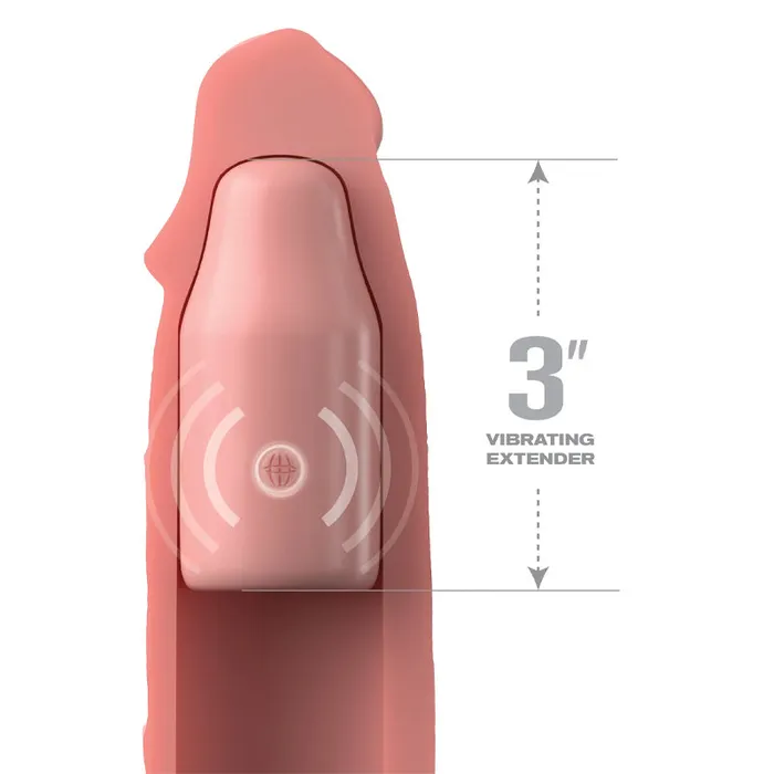 Pipedream Fantasy X-tensions Elite Sleeve  Vibrating Extender With Remote | Male Sex Toys