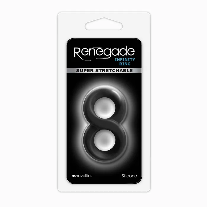 Pipedream Male Sex Toys | Pipedream - Renegade - Infinity Ring - Dubbele Cockring - Zwart